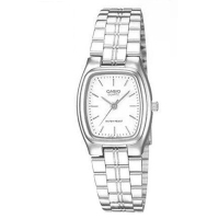 CASIO 酒桶造型指針淑女錶(LTP-1169D-7A)-白色/20x22mm / 考試錶