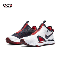 Nike 籃球鞋 PG 4 男鞋 白 紅 黑 保羅 USA Paul George 拉鍊 網布 緩震 CD5079-101