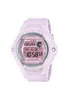 CASIO 卡西歐 Baby-G 粉紅樹脂錶帶防震 200 公尺女式數位手錶 BG-169U-4BDR