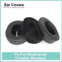 Earpads For Skullcandy Crusher Wireless Headphone Earcushions Protein Velour Sheepskin Pads Foam Ear Pads Black Comfortable