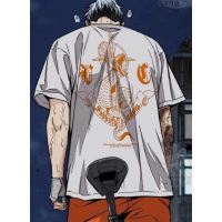 Kaos Sabbath Crew Joker Gold T Shirt Baju Wind Breaker Komik Manhwa outfit Bahan tebal combad 24s Ka