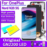 6.43"Original For OnePlus Nord N20 5G LCD GN2200 CPH2459 Display Frame+Touch Panel Digitizer Assembly With fingerprints
