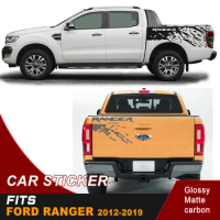 car decals mudslinger side body sticker box bed graphic vinyl and tail door car sticker for Ford ranger wildtrack