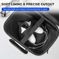 Carrying Case for Meta Quest 3 for BOBOVR M3 PRO Elite Strap Hard Shell Case Travel Case for Travel and Home Storage
