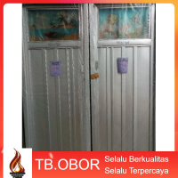 Pintu Kamar Mandi Galvalum ECO Full Panel Series Kaca Motif Gambar Lukis JABODETABEK
