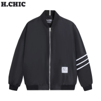 Áo gió bomber Jacket dù hai lớp trượt nước cản gió chống tia UV H.CHIC M008 Menswear Nam
