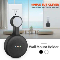 HOT For Google Home Mini Nest Mini Voice Assistant Wall Mount Stand Bracket Kitchen Bedroom Bathroom Office Outlet Wall Mount