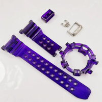 Purple GWF-D1000 Watchband and Bezel with Buckle Watch Strap and Cover With Tools