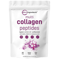 Micro Ingredients Multi Collagen Peptides Powder - Hydrolyzed Protein Peptides (Type IIIIIIVX) with 