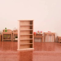 1:12 Dollhouse Miniature Bookshelf Bookcase Model Storage Cabinet Locker Ornament Furniture Decor Toy