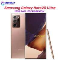 Original Samsung Galaxy Note20 Ultra 5G N986U 6.9" 12GB RAM 128/512GB Snapdragon NFC 95% Like New Unlocked Android Cell Phone