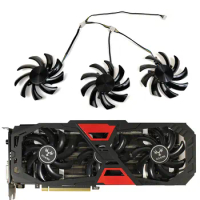 3pcs 85mm DC 12V 780 980Ti GPU Cooler fan for 780iGame 980TI-6GD5-4GD5 nine stage Flame Ares GTX1050Ti Video card cool fan