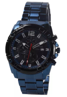 Mirage Mirage - Jam Tangan Analog Pria - Blue - Stainless Steel Bracelet - 8714M-H