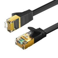 易控王 0.5米CableCreation 八類網路線 40Gbps CAT.8 CAT8 RJ45 OD2.2 扁線 (CL0331)