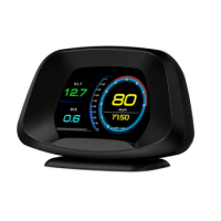 P19 HUD OBD2 GPS Head Up Display Smart Gauge Car Speedometer Security Alarm Water Oil Temp Overspeed Multi-Function