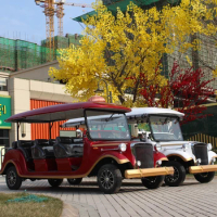 China 4 wheeler long mileage mini vehicles electric golf trolley car