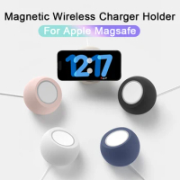 For Magsafe Desk Ball Shape Magnetic Silicone Charging Holder For Apple iPhone 15 Pro Max Wireless Charger Dock Station Stand