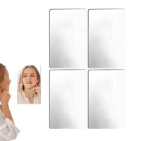 Mirror Tiles For Wall Reflective Mirror Squares Flexible Mirror Sheet Frameless Small Mirror Removable Mirror Wall Sticker Stick