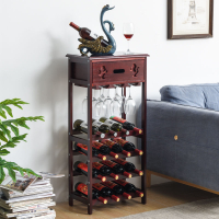 【限時優惠】新款紅酒架實木架子歐式紅酒柜展示架倒掛創意實木落地家用簡約