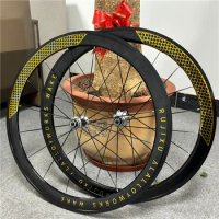 RUJIXU 6pawls Carbon fiber tube HUB 700c 30/40/50mm depth aluminum alloy road bicycle wheels bike wheelset rim brake Disc braek