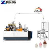 YG New 130pcs/min High Speed Paper Cup Making Machine Double Wallpaper Cup Machine