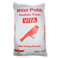 milet putih vita pakan burung juara