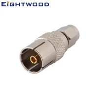 Eightwood 5PCS DVB-T TV-Tuner Antenna Aerial RF Coaxial Adapter SMA Plug Male to DVB-T Jack Female RF Coaxial Connector Straight