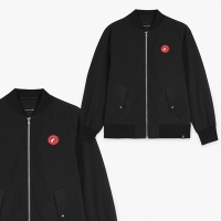 agnes b.Sport b. 情侶款男裝 襟章飛行員外套 (黑色)