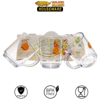 GELAS BENING | GELAS MINUM | GELAS RESTORAN | GELAS GAGANG KOPI 270ML GOLDEN DRAGON