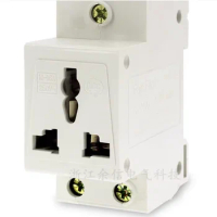 Guideway receptacle Modular power receptacle Multi-function jack 3-hole copper