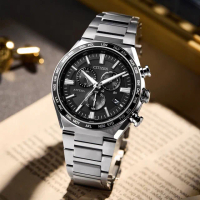 【CITIZEN 星辰】GENTS系列 電波對時 鈦金屬 光動能計時腕錶 禮物 推薦(CB5966-69E)