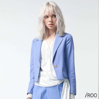 【iROO】天藍短西裝外套