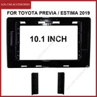 10.1 Inch For Toyota PREVIA / Estima / 2019 Car Radio Android MP5 Player Casing Frame 2 Din Head Unit Fascia Stereo Dash Cover