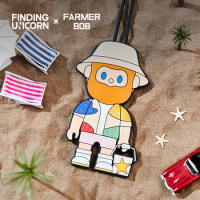 Blind Box FARMER BOB Island Series Mystery Box Luggage Tag Portable Cute Anime Figure Ornaments Gift Collection
