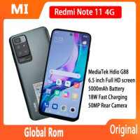 [Clearance Price] Original Redmi Note 11 4G/redmi 10 Smartphone 4GB 128GB 6.5" FHD 5000mAh Mobile phone MediaTek Hdio G88 50MP