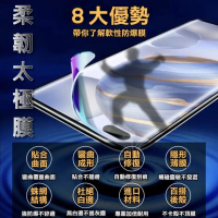 太極定位柔韌膜 紅米Redmi Note14/13/12C/11Pro+全屏滿版螢幕保護貼(透亮疏水款)