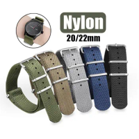 20mm 22mm Military Nylon Watch Strap Universal Bracelet Women Men Sport Wristband for Seiko for Omega for Rolex Watch Band