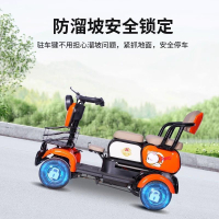 公司貨 免運 鳳凰新款老人代步車小型代步車電動四輪車家用女士電瓶車接送孩子 快速發貨