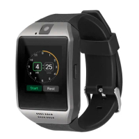 UKCOCO Q18 Smart Wrist Watch Sports Watch USB Charging Smartwatch Phone with Camera TF/SIM Slot GSM Anti-Lost for Black