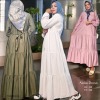 Gamis Polos Wanita Terbaru LD 110 - Bahan Polo Linen Import Premium - Kain Muslim Remaja