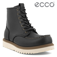 ECCO STAKER M 適酷英式經典高筒工裝靴 男鞋 黑色