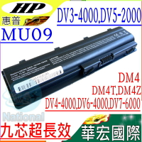 HP MU09 電池(9芯)-惠普 DV5-3000,DV6-3000,DV6-3100,DV6-3200,DV6-3300,DV6-4000,DV6-6000,HSTNN-E07C,DM4