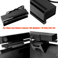 For Xbox One S / X Kinect Movement Sensor + TV Clip Mount Stand Holder + AC Adapter For Xbox One Accessory