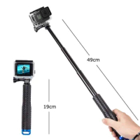 19 Inch Selfie Stick Diving Monopod for GoPro Hero 6 5 7 8 9 10 Black Tripod Session Action Camera Selfie Stick for Go Pro New