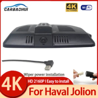 For Haval Jolion GWM Front and Rear 4K Dash Cam for Car Camera Recorder Dashcam WIFI Car Dvr Recording Devices Accessories