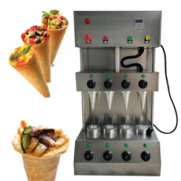 Automatic pizza crispy make ice cream cone wafer biscuit machine sugar cup egg roll maker machine waffle cone making machine