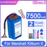 GUKEEDIANZI Replacement Battery 7500mAh For Marshall Kilburn II 2 C196A1 7252-XML-SP Bluetooth Speaker with 7-wire Plug