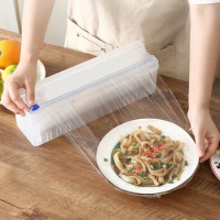 Adjustable Cling Film Cutter Home Food Wrap Dispenser Food Wrap Stretch Clear Cling Wrap Household Economical Slitter