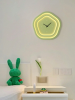 臥室床頭壁燈2024年新款網紅led護眼客廳背景墻燈設計師款時鐘燈