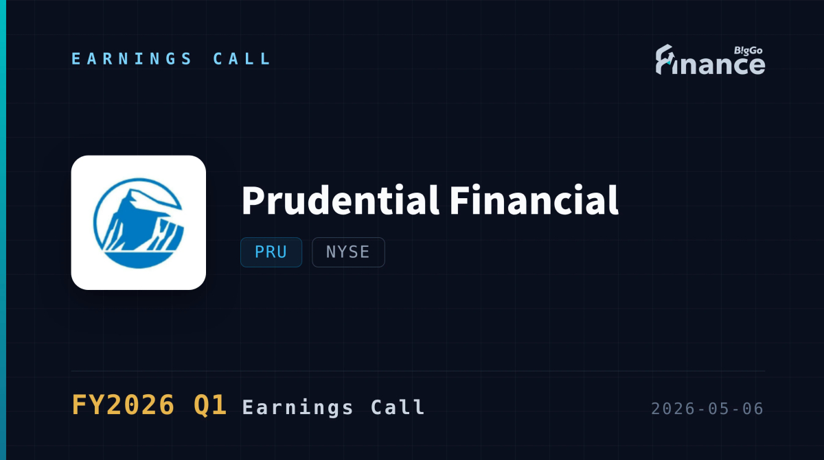 Prudential Financial FY2026 Q1 決算説明会】プルデンシャル